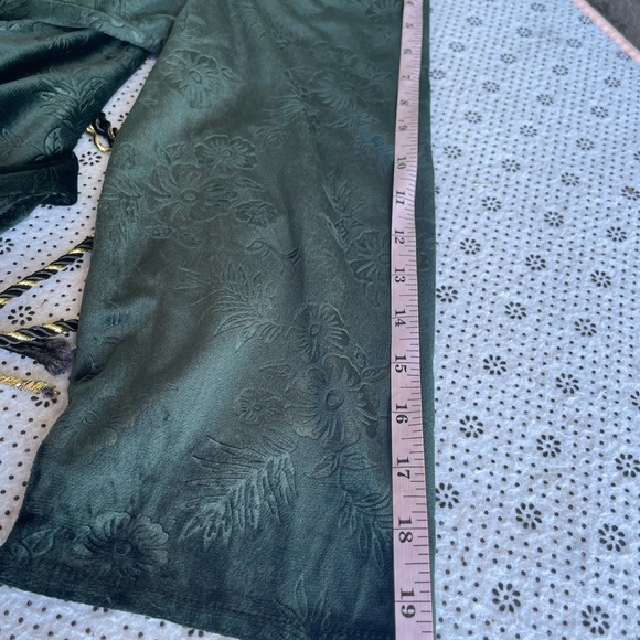 Soft Surroundings Velvet Green Long Sleeve Romper Pantsuit Size S - Picture 5 of 9